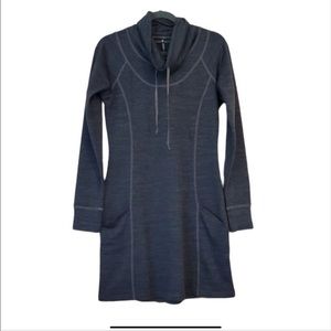 Kuhl Lea Sweater Dress in Carbon Dynamik Cowl Neck Medium EUC